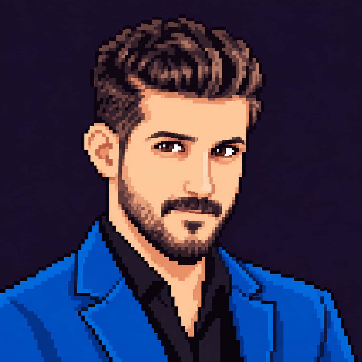Pixel portrait of Abdulla Sroor